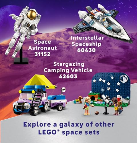 LEGO Friends Stargazing Camping Vehicle Adventure Toy, Includes 2 Mini-Dolls, Camping Trailer, Telescope Toy, and a Dog Figure, Science Toy Gift Idea for Girls, Boys and Kids Ages 7 and Up, 42603