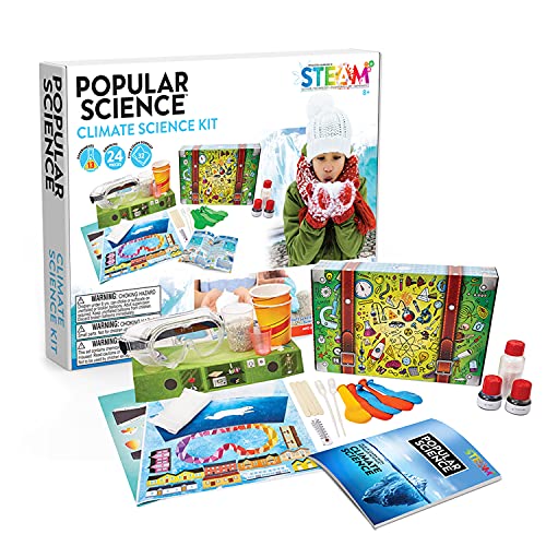 POPULAR SCIENCE Climate Science Kit | STEM Toys and Gifts for Educational and Fun Experiments for Families and Children Ages 8 Years +