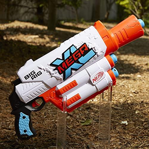 NERF Mega XL Big Rig Blaster, Largest Mega Darts Ever, 3 Mega XL Whistler Darts - sctoyswholesale