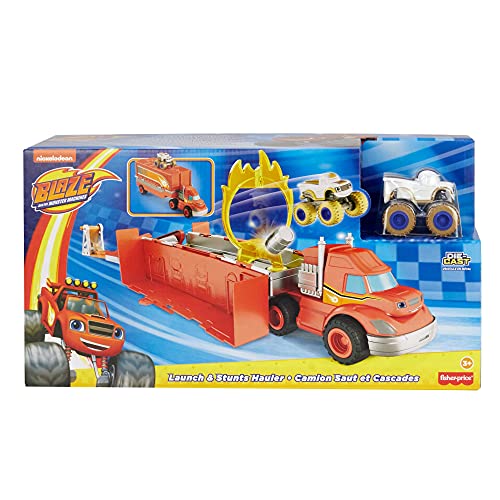 Fisher-Price Blaze and the Monster Machines Launch & Stunts Hauler, Transforming Vehicle and Playset with Die-Cast Monster Truck