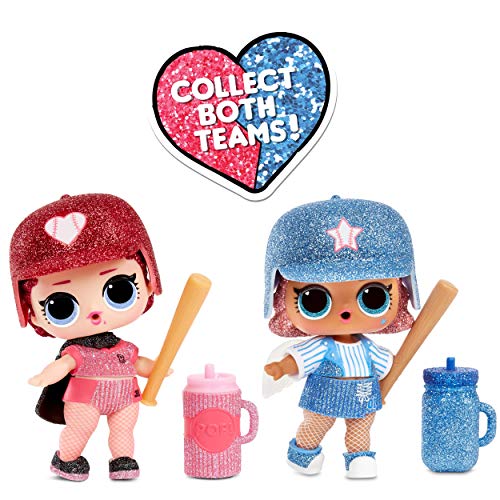 L.O.L. Surprise! All-Star B.B.s Sports Series 1 Baseball Sparkly Dolls with  Surprises