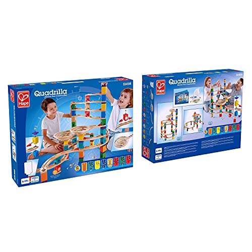 Wooden Marble Run Construction - The Cyclone Award Winning Hape Quadrilla