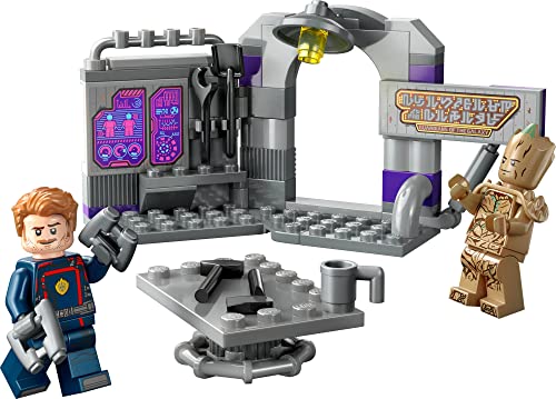 LEGO Marvel Guardians of The Galaxy Headquarters 76253, Super Hero Building Toy Set from Guardians of The Galaxy 3 with Groot and Star-Lord Minifigures