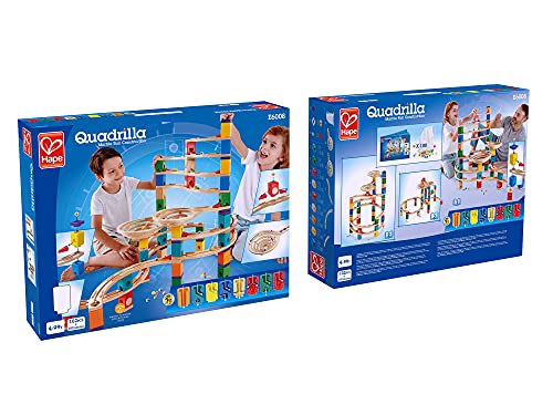 Wooden Marble Run Construction - The Cyclone Award Winning Hape Quadrilla