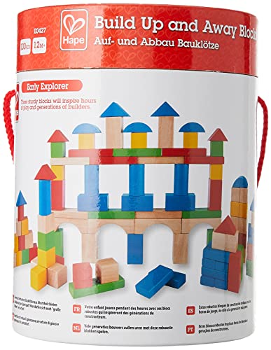 Wooden Building Block Set (100 pieces) Award Winning Hape Kid's