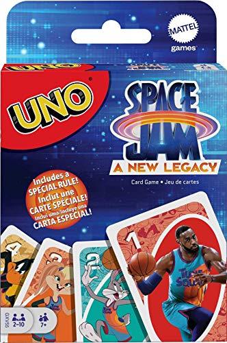 UNO Space Jam: A New Legacy Themed Card Game Featuring 112 Cards with Movie Graphics - sctoyswholesale