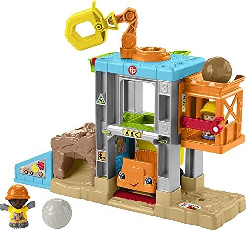 Fisher-Price Little People Load Up ‘n Learn Construction Site, musical playset with dump truck - sctoyswholesale