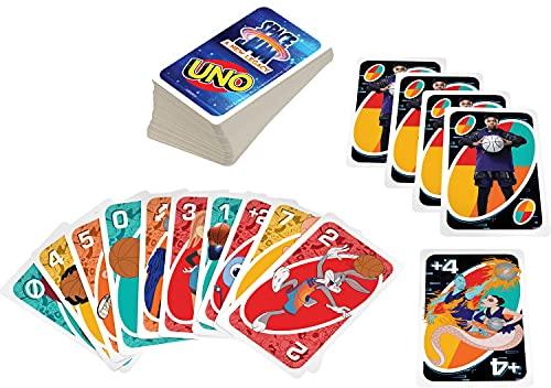 UNO Space Jam: A New Legacy Themed Card Game Featuring 112 Cards with Movie Graphics - sctoyswholesale