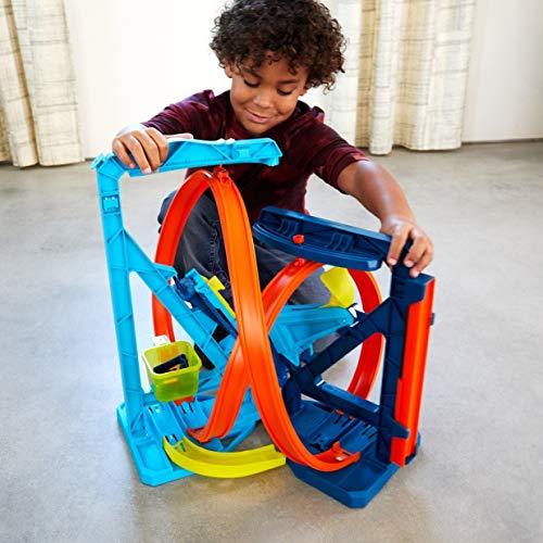 Hot Wheels Track Builder Unlimited Infinity Loop Kit with Adjustable Set-Ups & Jump That Flips Cars Into Catch Cup with One 1:64 Scale Hot Wheels Vehicle - sctoyswholesale