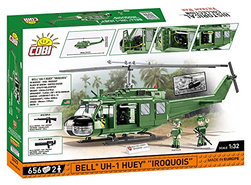 COBI Vietnam War Bell UH-1 Huey Iroquois Helicopter,Various - sctoyswholesale