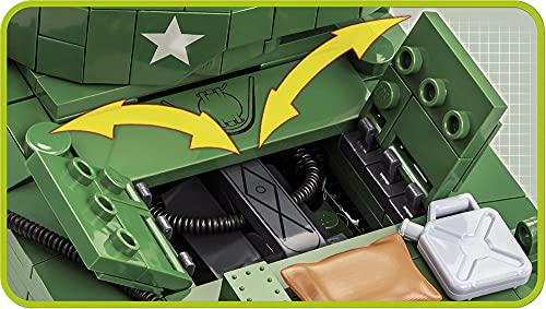 COBI Historical Collection Sherman M4A3E2 Jumbo Tank, Green - sctoyswholesale