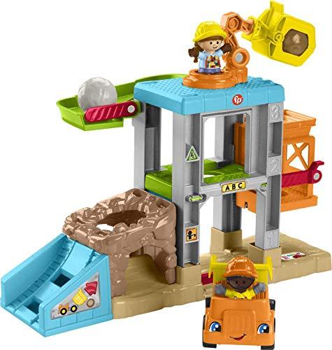 Fisher-Price Little People Load Up ‘n Learn Construction Site, musical playset with dump truck - sctoyswholesale