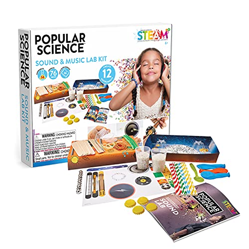 POPULAR SCIENCE Sound and Music Lab Science Kit for Kids Ages 8+ | STEM Science Toys and Gifts for Educational and Fun Experiments |Science Kits Designed for Children and Suitable for All The Family