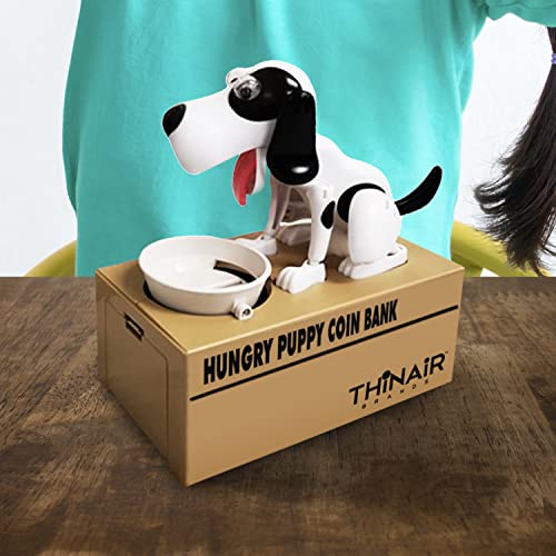 Happy Puppy Piggy Bank for Boys & Girls | Electronic Money Bank Features Cute Animated Puppy Eating Coins in Doggie Bowl | Durably Crafted Coin Bank - sctoyswholesale