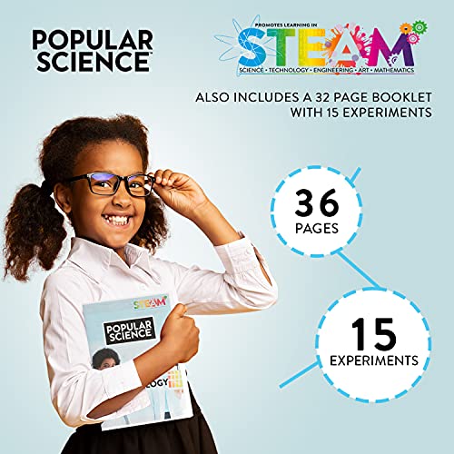 POPULAR SCIENCE Microbiology Lab Science Kit | STEM Toys and Gifts for Educational and Fun Experiments | Home Learning Fab Set for Children Ages 8+