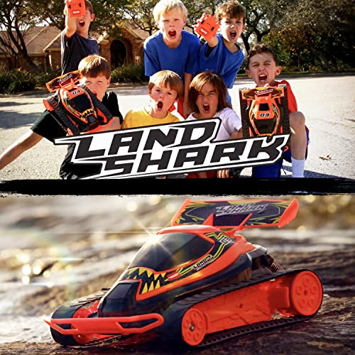 Landshark 1:16 Scale All Terrain RC Car, 4WD Electric Vehicle with Remote Control, Includes Controller and Rechargeable Battery, Red - sctoyswholesale