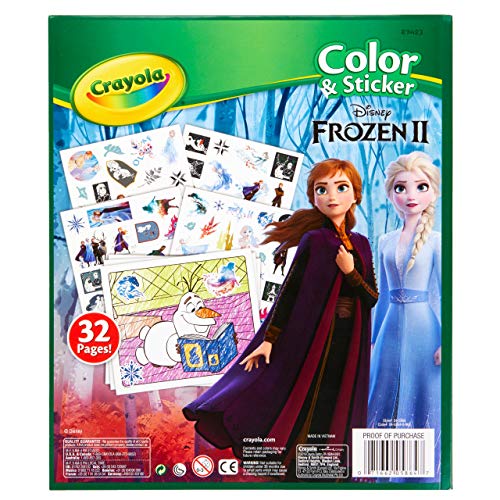 Crayola Frozen Coloring Pages & Sticker Book - sctoyswholesale