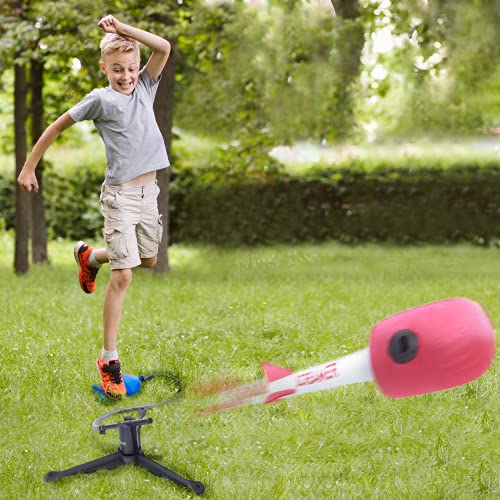 POPULAR SCIENCE Ultimate Jump Rocket |Massive Flight up to 300ft | Stomp Rocket Toys Launcher | Multi-Rocket Outdoor Toy for Garden or Back Yard | STEAM Toys and Gifts | for Kids and Families,