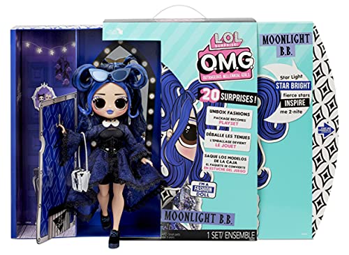 L.O.L. Surprise! OMG Moonlight B.B. Fashion Doll - Dress Up Doll Set with 20 Surprises for Girls and Kids 4+