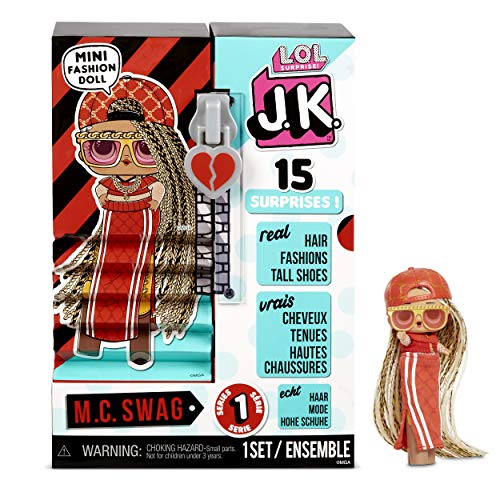 L.O.L. Surprise! JK M.C. Swag Mini Fashion Doll with 15 Surprises - sctoyswholesale