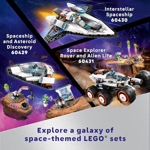 LEGO City Interstellar Spaceship Toy for Kids, Creative Play Space Toy, Building Set with Spacecraft Model, Drone, and Astronaut Figure, Building Toy for Boys, Girls and Kids Ages 6 and Up, 60430