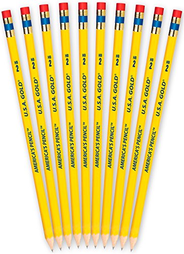 The Write Dudes U.S.A. Gold Pencils