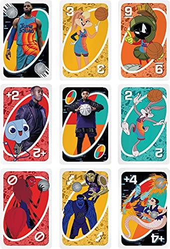 UNO Space Jam: A New Legacy Themed Card Game Featuring 112 Cards with Movie Graphics - sctoyswholesale