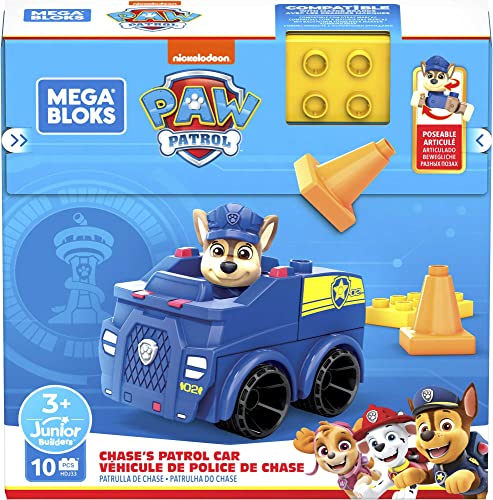 Mega Bloks Paw Patrol Chase'S Patrol Car Building Set - sctoyswholesale