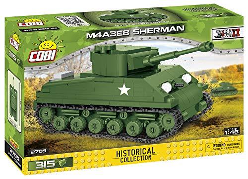 COBI Historical Collection M4A3E8 Sherman (Easy Eight) Tank, Army Green - sctoyswholesale