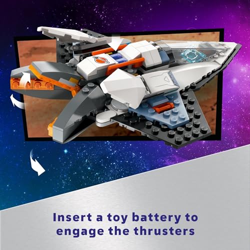 LEGO City Interstellar Spaceship Toy for Kids, Creative Play Space Toy, Building Set with Spacecraft Model, Drone, and Astronaut Figure, Building Toy for Boys, Girls and Kids Ages 6 and Up, 60430