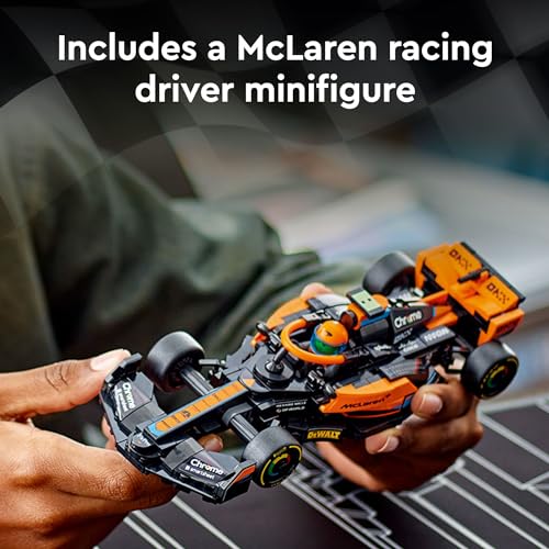 LEGO Speed Champions 2023 McLaren Formula 1 Race Car Toy for Play and Display, Buildable McLaren Toy Set for Kids, F1 Toy Gift Idea for Boys and Girls Ages 9 and Up who Enjoy Independent Play, 76919