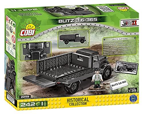 COBI Historical Collection: World War II Blitz 3.6-36S Vehicle, Black - sctoyswholesale