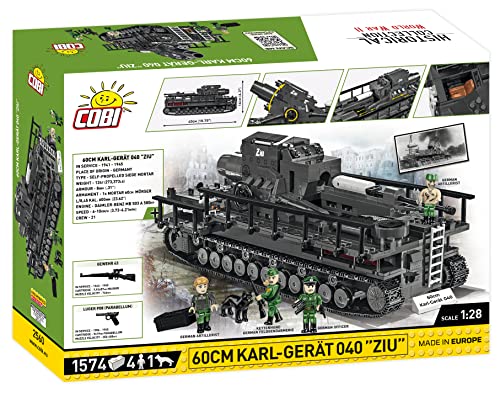 COBI Historical Collection World War II 60 cm Karl-Gerat 040 "ZIU Vehicle - sctoyswholesale