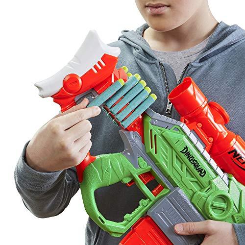 NERF DinoSquad Rex-Rampage Motorized Dart Blaster, 10-Dart Clip, 20 Official Darts - sctoyswholesale