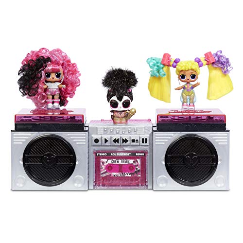 LOL Surprise Remix Pets 9 Surprises, Real Hair Includes Music Cassette Tape with Surprise Song Lyrics, Accessories, Dolls