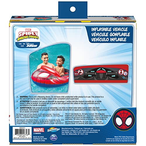 Swimways Marvel Spidey and His Amazing Friends Inflatable Water Boat Vehicle - sctoyswholesale