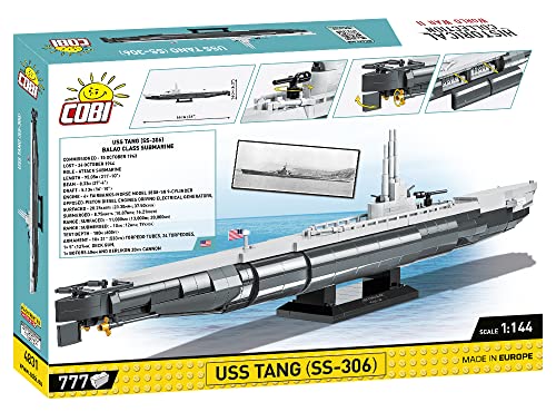 COBI Historical Collection World War II USS Tang (SS-306) Submarine, Various - sctoyswholesale