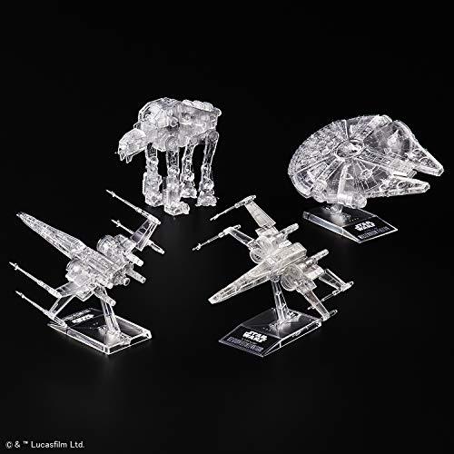 Star Wars: The Last Jedi 1/144 & 1/350 & 1/540 Clear Vehicle Set,Bandai Spirits VM - sctoyswholesale