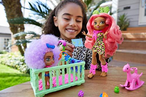 Mattel Cave Club Wild About Babysitting Playset + Fernessa & Furrah Dolls, Multi - sctoyswholesale