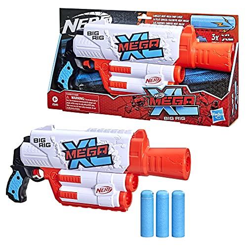 NERF Mega XL Big Rig Blaster, Largest Mega Darts Ever, 3 Mega XL Whistler Darts - sctoyswholesale