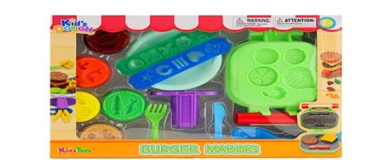 Kids Dough Burger Making