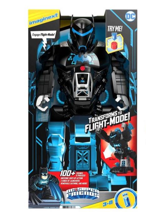 Imaginext DC Super Friends Batman Toy, 2-in-1 Robot & Playset - sctoyswholesale