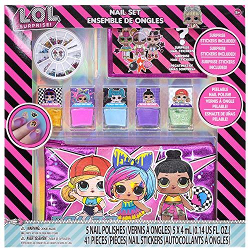 L.O.L Surprise! Townley Girl Peel- Off Nail Polish Activity Set for Girls - sctoyswholesale