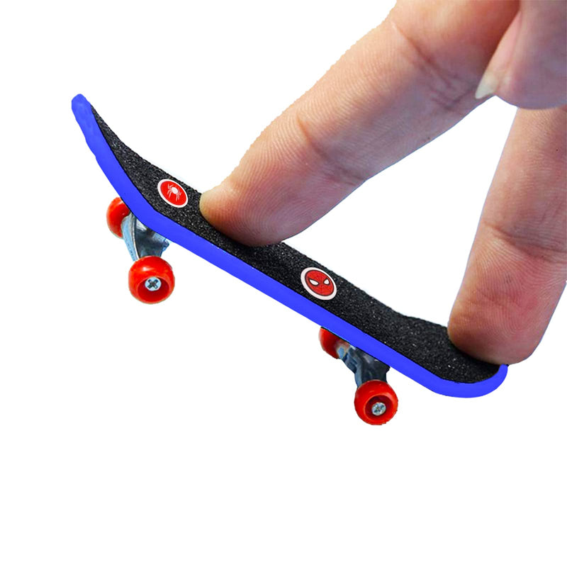 Marvel Spiderman Fingerboard Toy Set ~ 3 Pc Bundle with Marvel Spiderman Finger Skateboard for Kids, Spiderman Stickers