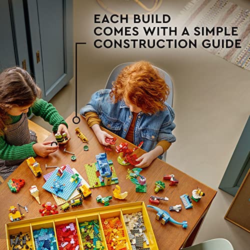 LEGO Classic Build Together 11020 Creative Building Toy Set for Kids, Girls, and Boys Ages 5+ (1,601 Pieces)