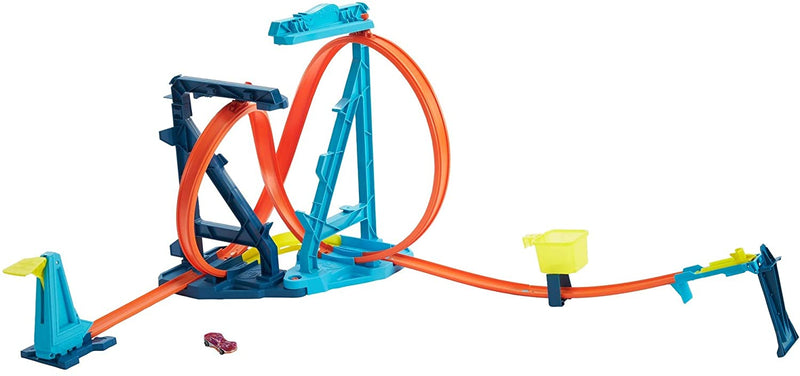 Hot Wheels Track Builder Unlimited Infinity Loop Kit with Adjustable Set-Ups & Jump That Flips Cars Into Catch Cup with One 1:64 Scale Hot Wheels Vehicle - sctoyswholesale