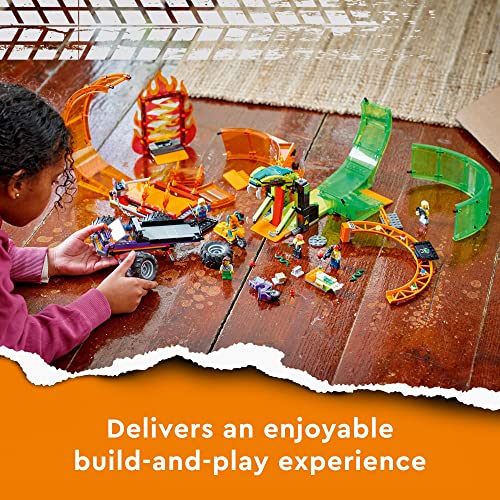 LEGO City Stuntz Double Loop Stunt Arena 60339 Building Toy Set for Boys, Girls, and Kids Ages 7+ (598 Pieces)