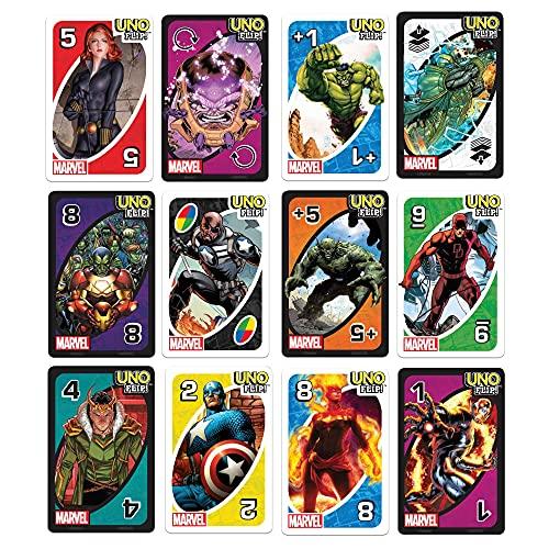 UNO FLIP Marvel Card Game with 112 Cards - sctoyswholesale