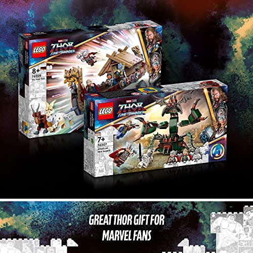 LEGO Marvel Attack on New Asgard 76207 Building Kit; Thor Construction Toy with 2 Minifigures for Kids Aged 7+ (159 Pieces)