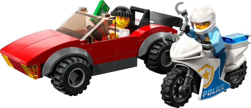 LEGO City Police Bike Car Chase 60392, Toy with Racing Vehicle & Motorbike Toys for 5 Plus Year Olds, Kids Gift Idea, Set Featuring 2 Officer Minifigures